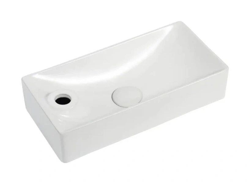 Раковина SantiLine 44 см правосторонняя белая SL-2023R (детальная фотография)