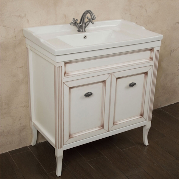 Мебель для ванной La Beaute Vivien BVI80P (детальная фотография), классика, ретро, в стиле прованс