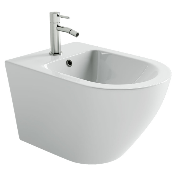 Биде подвесное Ceramicanova Whirl белое CN11008 (детальная фотография)