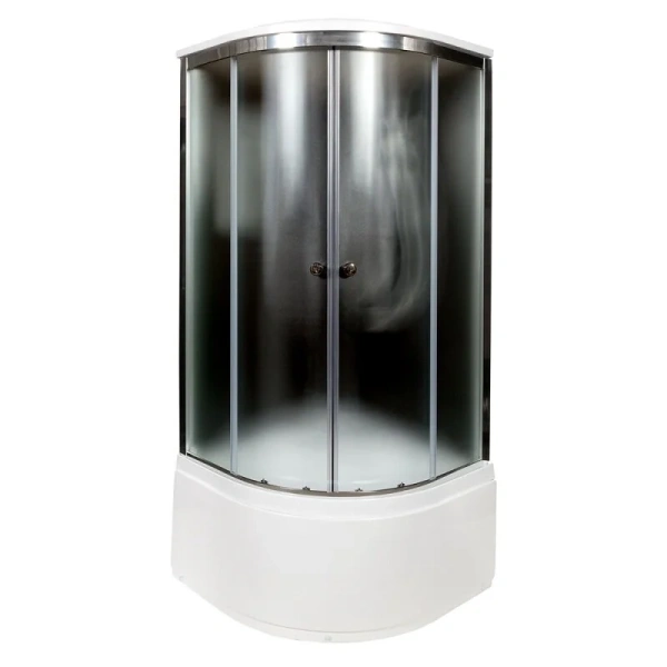 Душевая кабина Deto B 100х100 см с верхним освещением B10SELBLACK (детальная фотография), 100х100