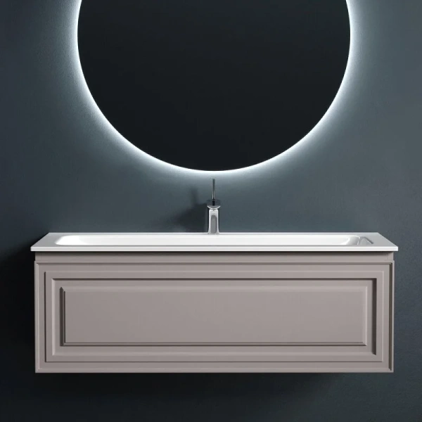 Тумба под раковину подвесная Sancos Very 120 см doha soft VR120SM (детальная фотография), подвесная, пристенная