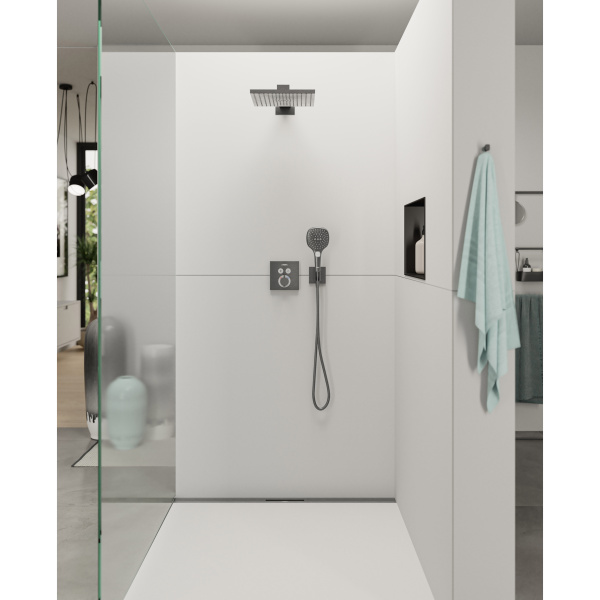 Лейка для душа Hansgrohe Raindance Select E черный хром 26520340 (детальная фотография), душевые лейки