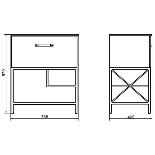 Схема (детальная фотография), напольная, пристенная