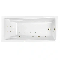 Ванна гидромассажная Whitecross Palace 0104.180080.100.ULTRA.BR, 180 x 80 см, форсунки бронза