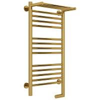 Полотенцесушитель электрический правый, с полкой цвет золото Сунержа Богема 2.0 800х400