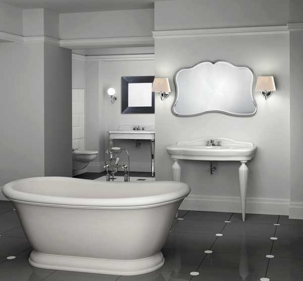 Раковина консоль Devon&Devon Serenade DESERENADE (детальная фотография), керамические