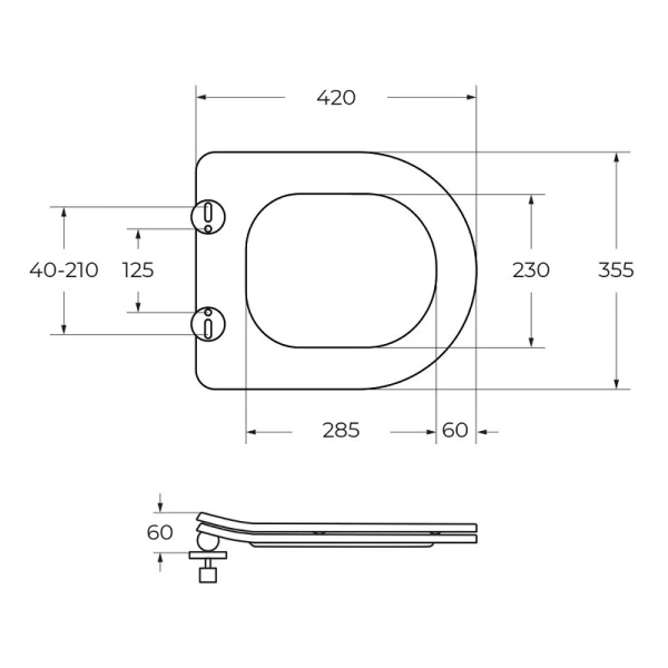 Унитаз подвесной BelBagno Uno с сиденьем микролифт BB7006CHR/SC (детальная фотография), без бачка, со скрытым бачком