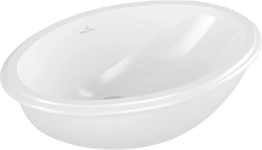 Раковина встраиваемая Villeroy & Boch Evana 57 см альпийский белый с покрытием CeramicPlus 614700R1 (детальная фотография)
