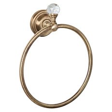 Полотенцедержатель, цвет бронза, Tiffany World Crystal