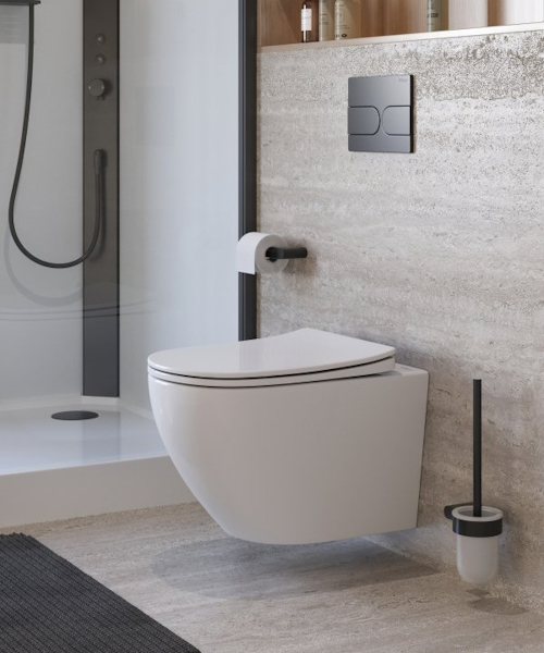 Унитаз подвесной BelBagno Marino безободковый BB7026CH-TOR/SC (детальная фотография), фарфор, керамика