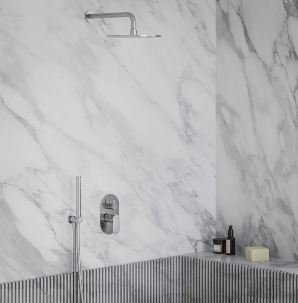 Смеситель для душа Ravak Eleganta X070 на 2 потребителя (детальная фотография), современные, hi-tech