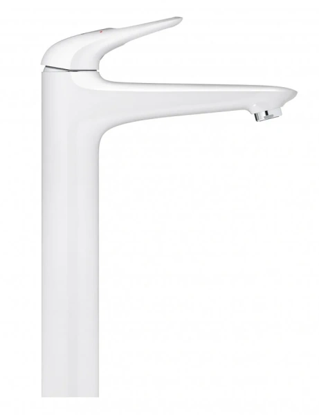 Смеситель для раковины белая луна Grohe Eurostyle New  23570LS3 (детальная фотография), современные, hi-tech