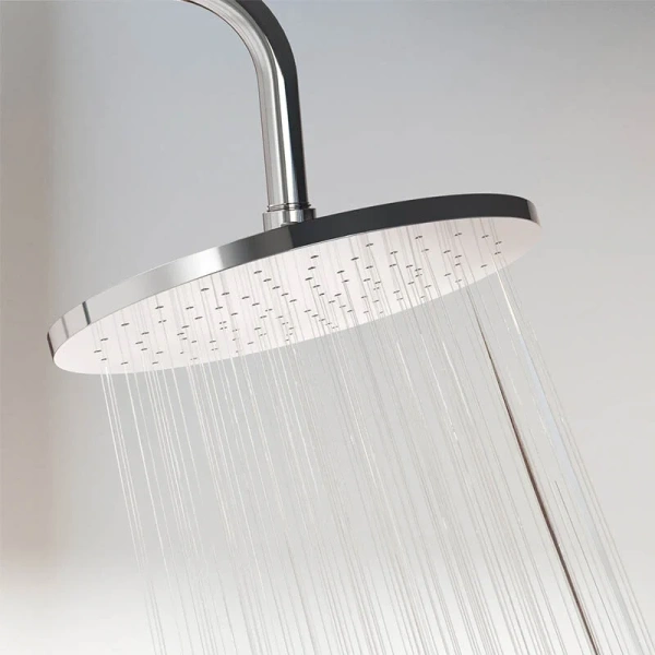 Душевая стойка Damixa Jupiter 977750 с полкой (детальная фотография), с термостатом