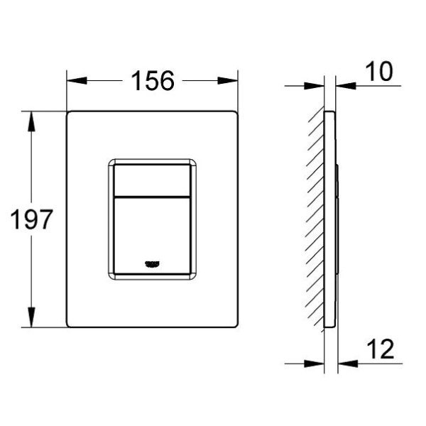 Схема (детальная фотография), слив эконом-стандарт с двумя клавишами