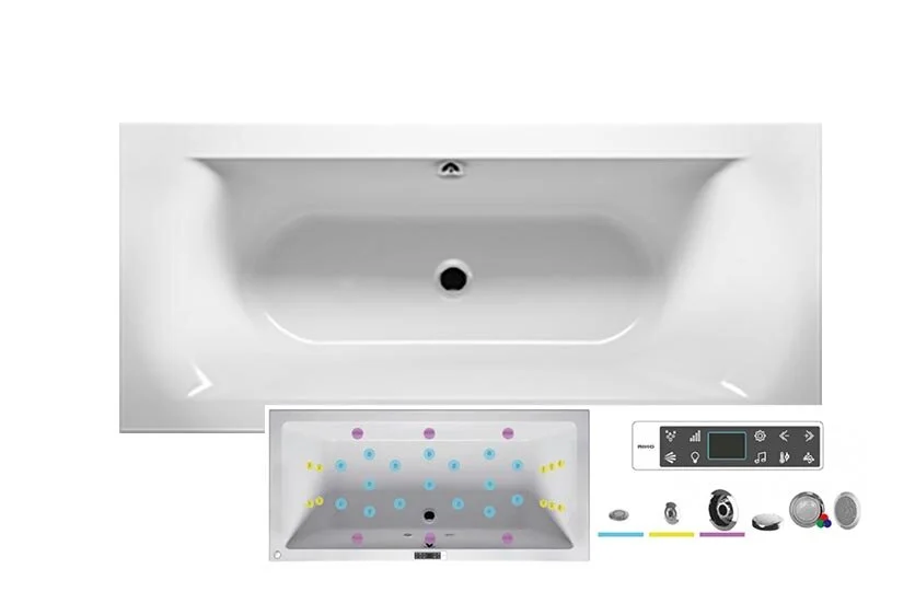 Ванна гидромассажная Riho Lima 180 x 80 см, BLISS BB4600500000000_BLISS (детальная фотография), современныe, hi-tech
