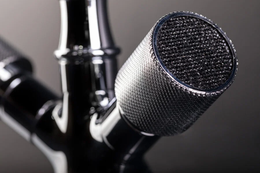 Смеситель для раковины Boheme Royal Cristal высокий (детальная фотография), высокие, округлая форма