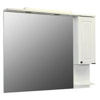 Зеркальный шкаф с подсветкой Comfortу Севилья 85 см слоновая кость