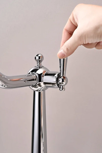 Смеситель для кухни Paulmark Retro Re213226 латунь (детальная фотография), с 1 монтажным отверстием