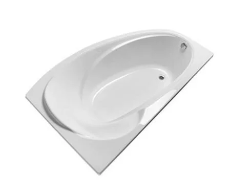 Ванна акриловая 1MarKa Julianna, 170 х 100 см, асимметричная, цвет белый, левая/правая, 01дж1410л/п (детальная фотография), современныe, hi-tech