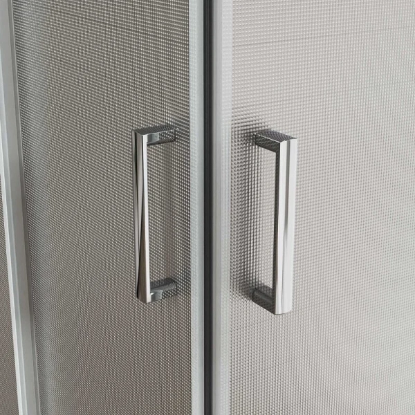 Душевой уголок Vincea City 100х80 см профиль хром, стекло текстурное VSS-5CT8010MT (детальная фотография), хром