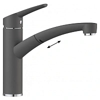 Смеситель для кухни темная скала Blanco Nea-S