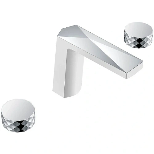 Смеситель для раковины Boheme Venturo белый хром - фото 3