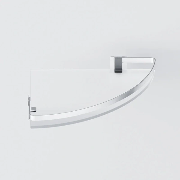 Полочка для ванной AM.PM Sense L угловая стеклянная A7456100 (детальная фотография), современные, hi-tech index_1