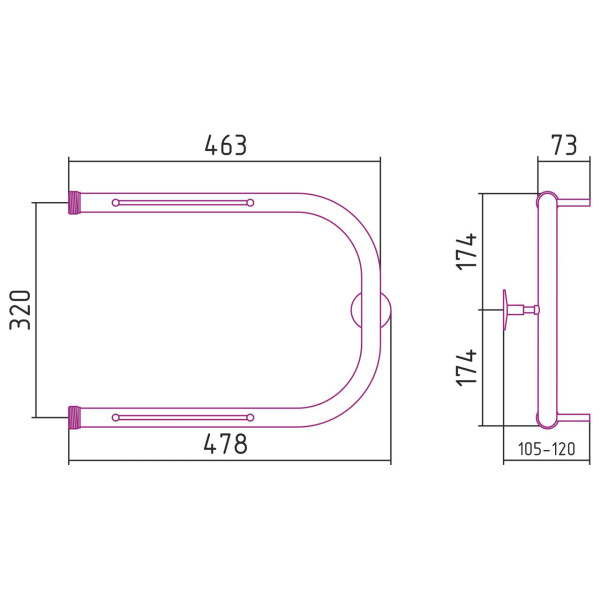 Схема (детальная фотография), хром