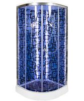 Душевая кабина Deto BM 100х100 см с led подсветкой и гидромассажем