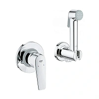 Гигиенический душ со смесителем Grohe BauFlow встраиваемый