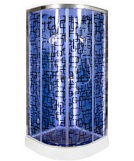 Душевая кабина Deto BM 100х100 см с led подсветкой и гидромассажем