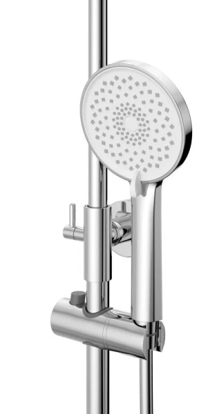 Душевая стойка BelBagno Unique хром UNIQUE-VSCM-CRM (детальная фотография), со смесителем