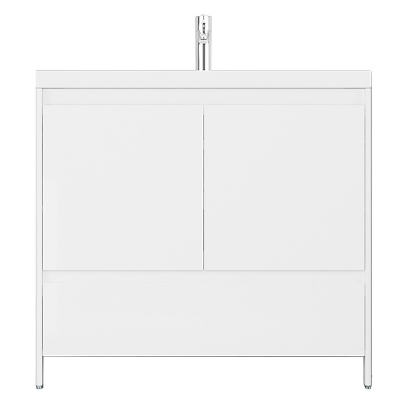 Тумба с раковиной напольная Velvex Klaufs tnKLA.90.2D.1Y-61 90 см с двецами (детальная фотография)