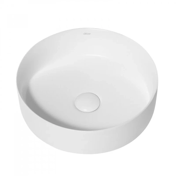 Раковина Abber Bequem 36 см белая матовая AC2108MW (детальная фотография), белые
