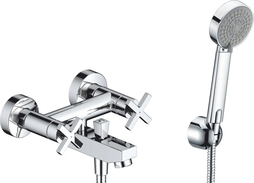 Смеситель для ванны WasserKRAFT Weser хром 7801 (детальная фотография)