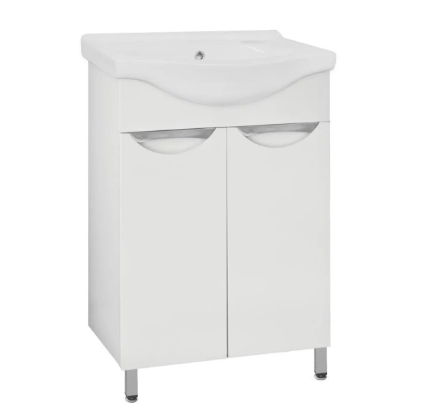 Тумба под раковину напольная Style Line Жасмин 56 см белая ЛС-00000034 (детальная фотография)