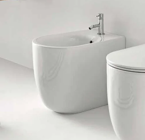 Биде напольное Kerasan Nolita белый глянцевый 532001*1 (детальная фотография)