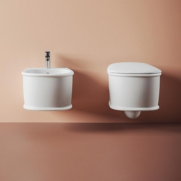 Унитаз подвесной ArtCeram Atelier белый матовый ATV001 05 00 bi matt (детальная фотография), подвесные, встраиваемые