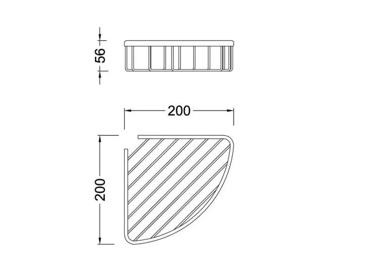 Полка угловая Timo Nelson хром 150077/00 (детальная фотография), классические, ретро