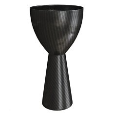 Раковина напольная Abber Karbon карбоновая