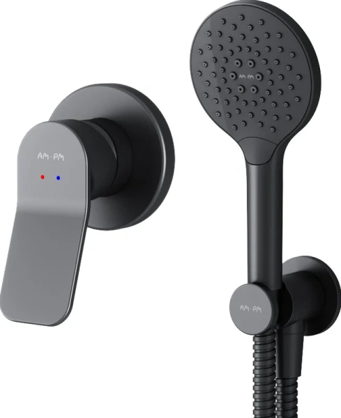 Душевой комплект Am.Pm X-Joy черный FB85A2H022 (детальная фотография)