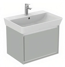Тумба под раковину подвесная Ideal Standard Connect Air 53 см светло-серый с белым
