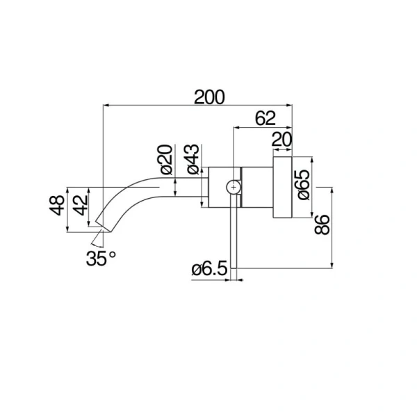 Смеситель для раковины Nobili Velis VE125199/1CR однорычажный (детальная фотография), для раковины