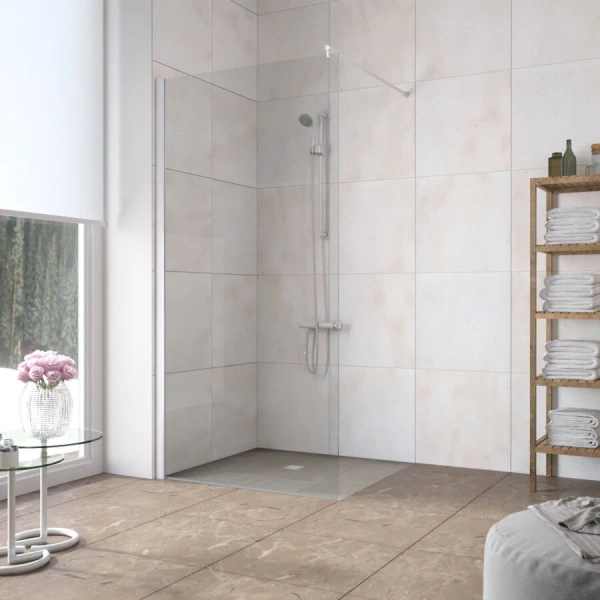 Душевая перегородка Vegas-Glass EAF LUX 96 универсальная (детальная фотография)