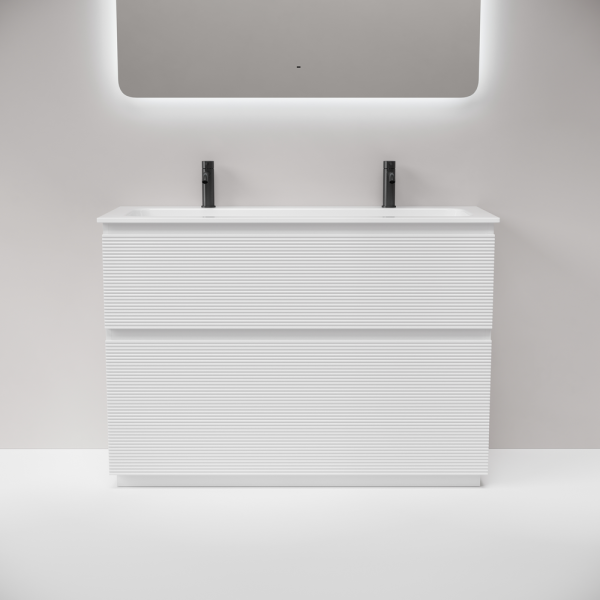 Тумба под раковину напольная Sancos Folk Floor 120 см bianco FL120FW (детальная фотография), комплект (набор)