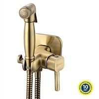 Гигиенический душ со смесителем Lemark Solo бронза