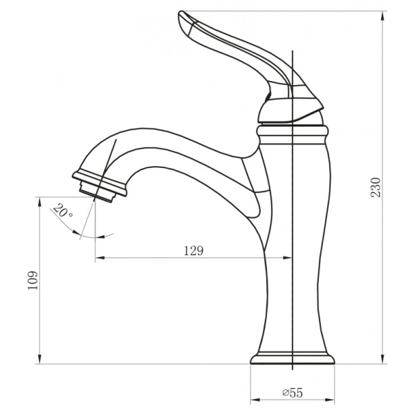 Схема (детальная фотография), для раковины