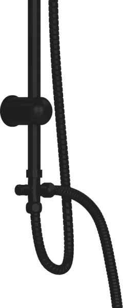 Душевой комплект Dorff Comfort черный D0708010BL (детальная фотография), душевые комплекты, наборы index_1