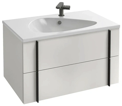 Тумба под раковину подвесная Jacob Delafon Nouvelle Vague 80 см белый блестящий лак - фото 5