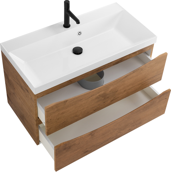 Тумба под раковину подвесная BelBagno Marino 80 см Rovere Nature MARINO-800-2C-SO-RN-P (детальная фотография), подвесная, пристенная